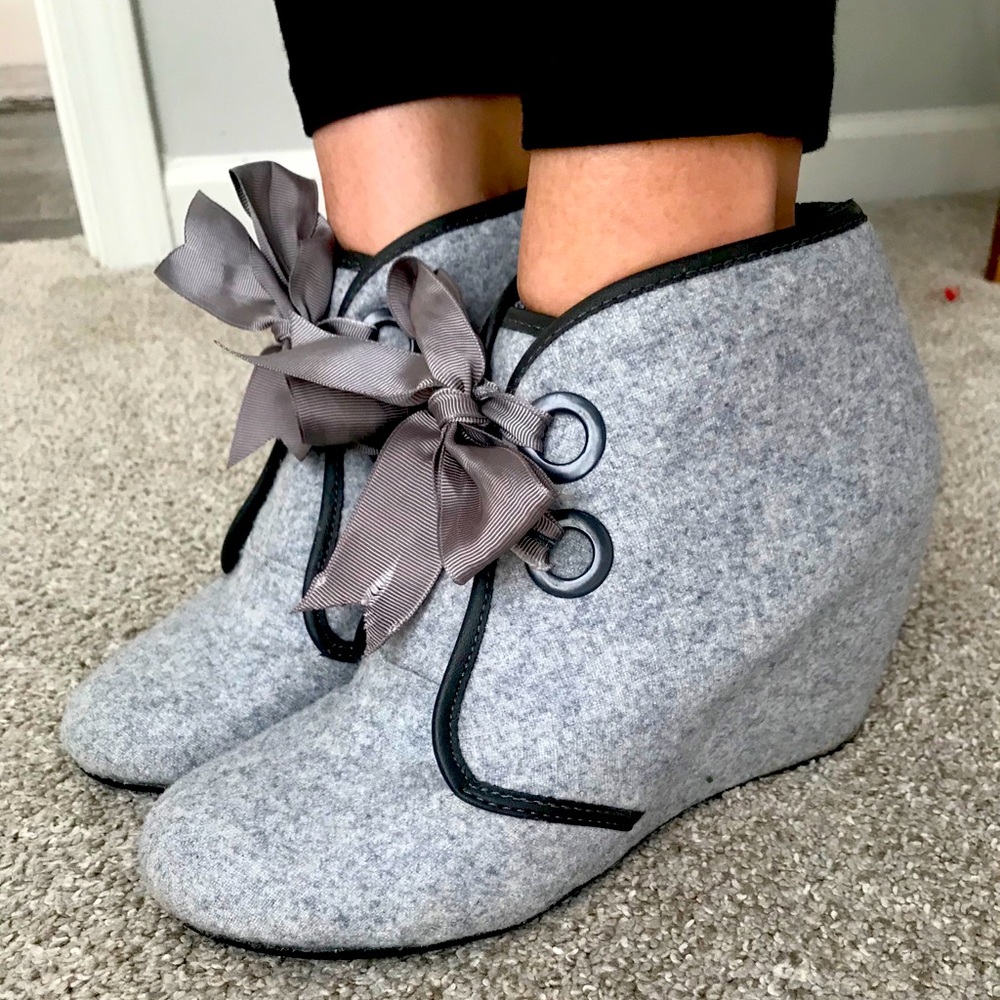 Sugar Brand Tie Wedge Bootie
